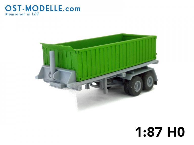 Kippcontainer Sattelauflieger Basis ZREMB GNP20 grau grün